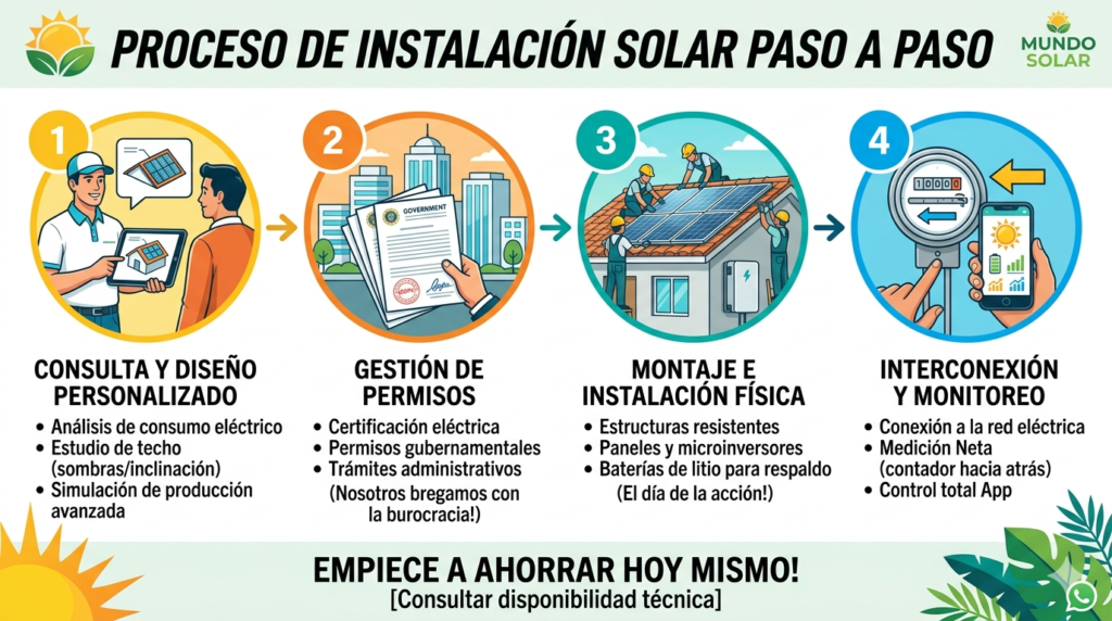 Instalación de placas solares - Mundo Solar