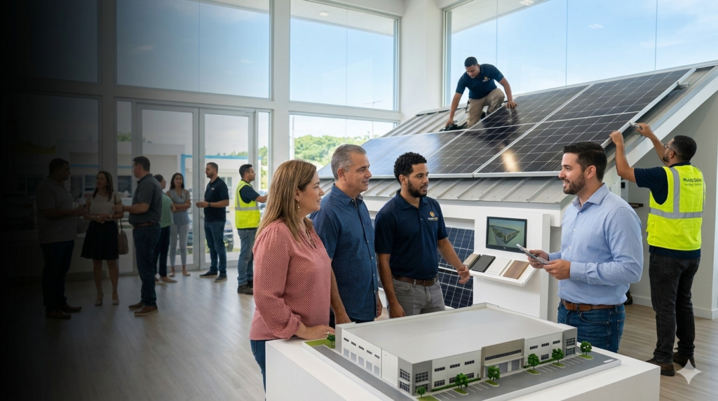 Paneles solares comerciales Puerto Rico - Mundo Solar